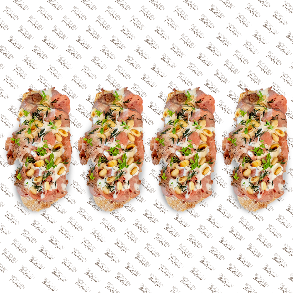4x Baguette-Brötchen mit Roastbeef & Trüffelsauce | pro Stück 3,49€