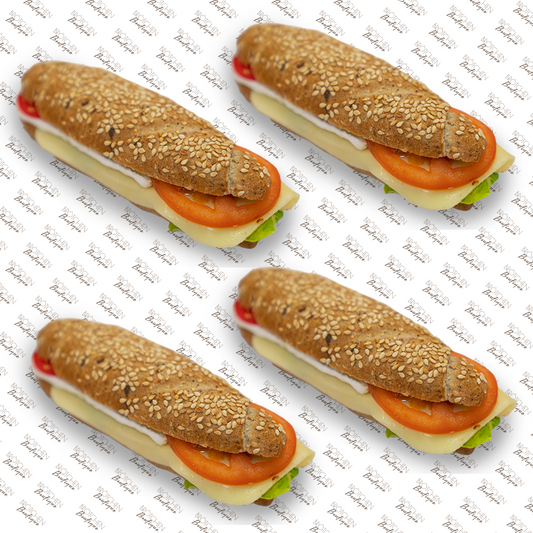 4x Jourkornspitz mit Käse und Frühlingsaufstrich | pro Stück 2,99€