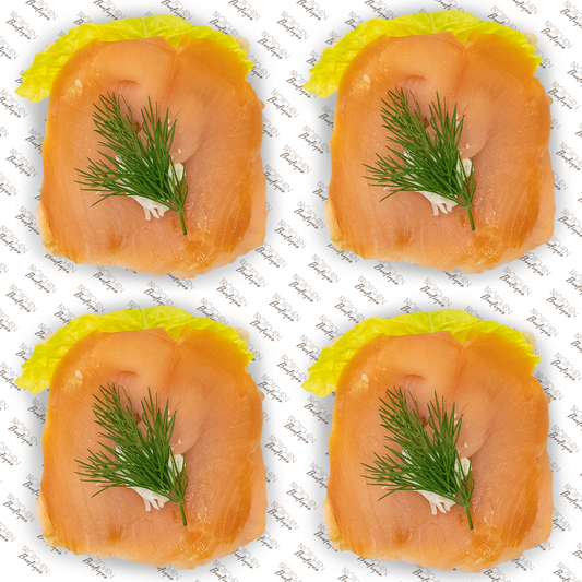 4x Brötchen mit geräuchertem Lachs & Kren | pro Stück 3,09€