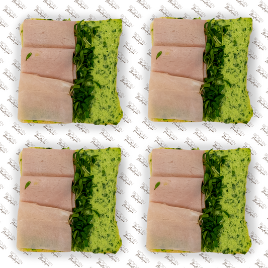 4x Brötchen mit Beinschinken & Frühlingsaufstrich | pro Stück 2,69€